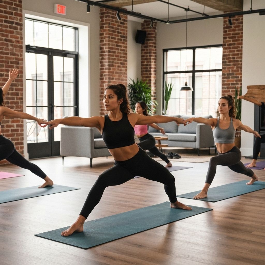 Ladies doing yoga and fitness activities at Garden Stay PG near St Joseph's University